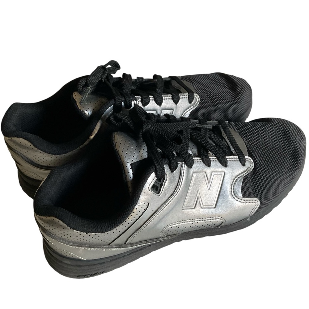 NEW BALANCE Sneakers RevLite ML 1550SL Metallic Silver Black Mens Size 8.5